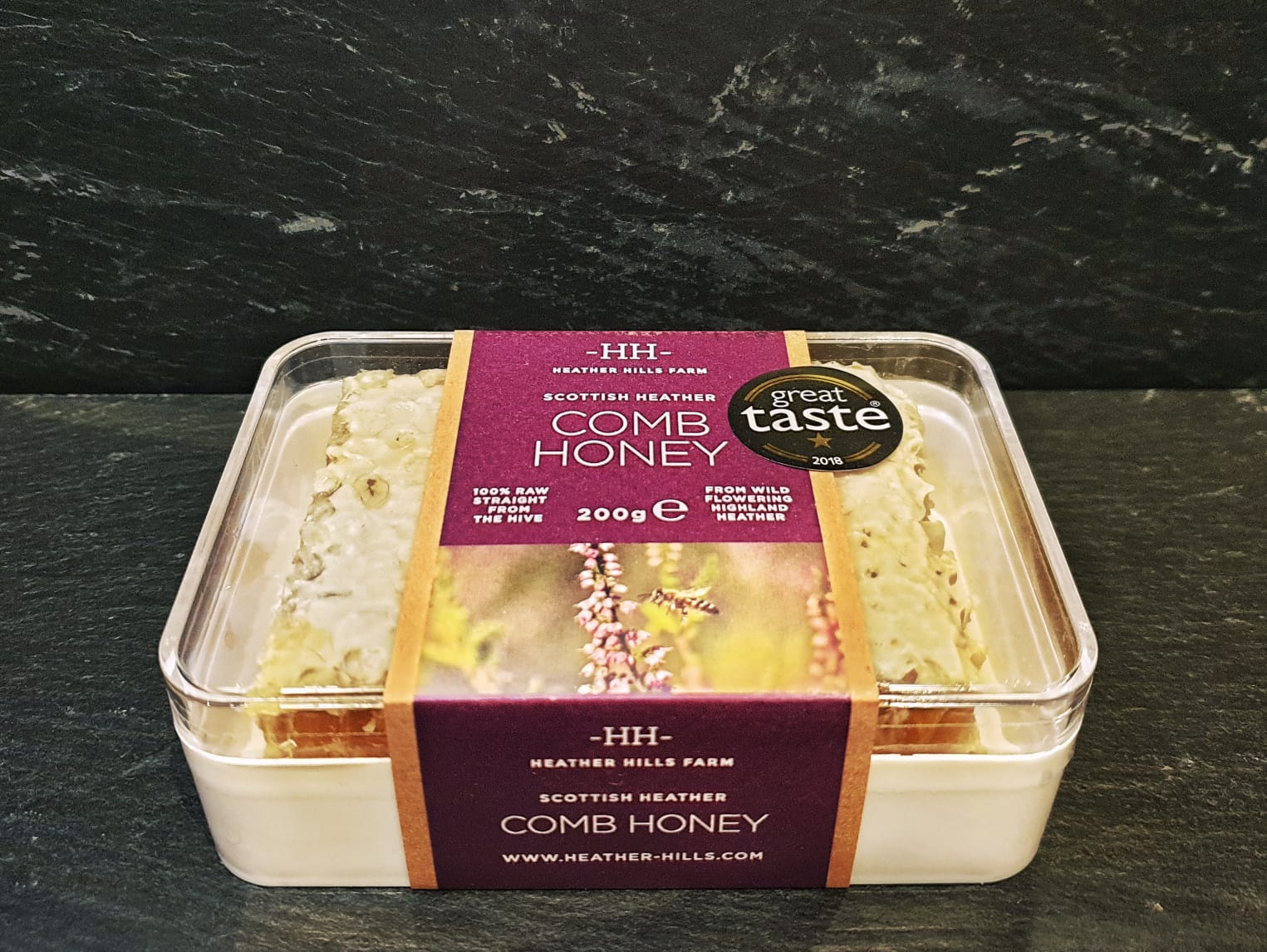 Heather Hills Scottish Heather Comb Honey - 200g